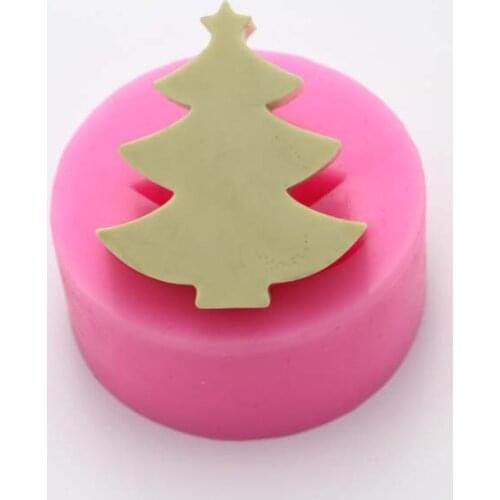 Silicone Soap Candle Mold 3D Christmas Tree Candle Making Tools DIY Handmade Plaster Aroma Crafts Silicone Cake Molds Supplies