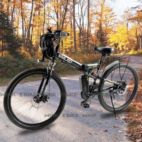 Folding Electric Bike 26" Mountain Bike 1000W Motor 48V 20A Large Capacity Battery Speed 35MPH ebike Adults electric bicycle