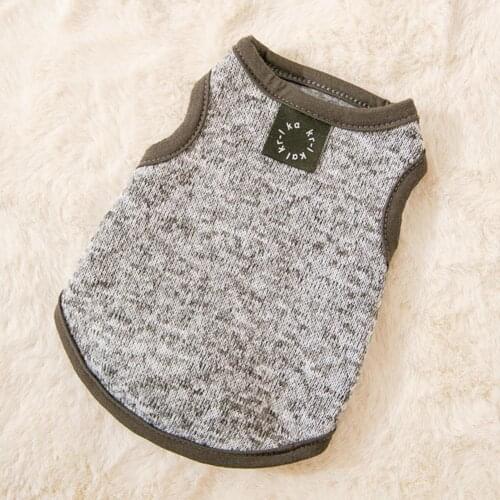 Dog Sweater Thickening Pet Vest Clothes Sleeveless All-matched Fashion Dog Warm Pullover Sweater
