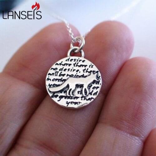 1pcs Inspirational Fox Charm Necklace Cute Animal girl Friends Pendant