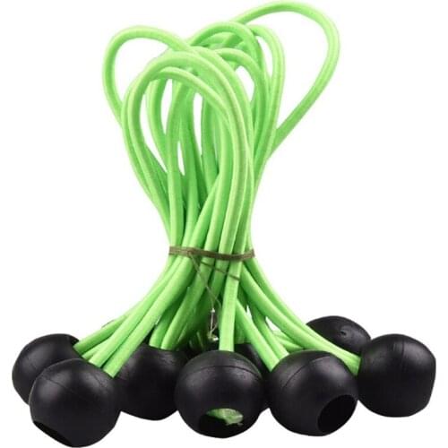 5/10pcs Tent High Elastic Ball Bands Plastic Ball Head Bungee Cords Trampoline Baggage Belts Tent Tie Hot 2020
