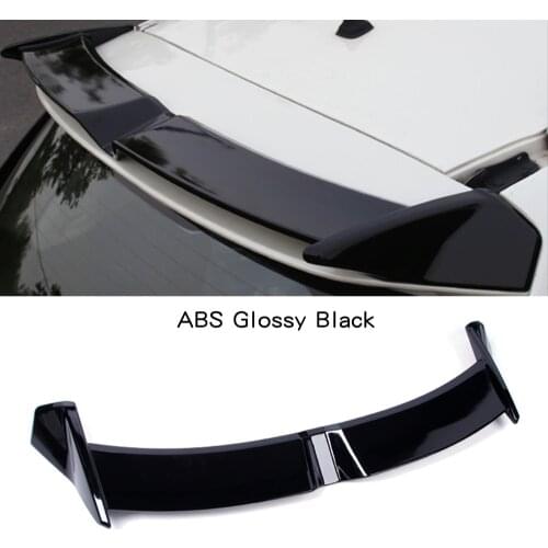 X-Trail ABS Gloss Black Carbon Texture Car Rear Roof Spoiler for Nissan X-Trail 2014 - 2019 Rear Wing Boot Lip Spoiler
