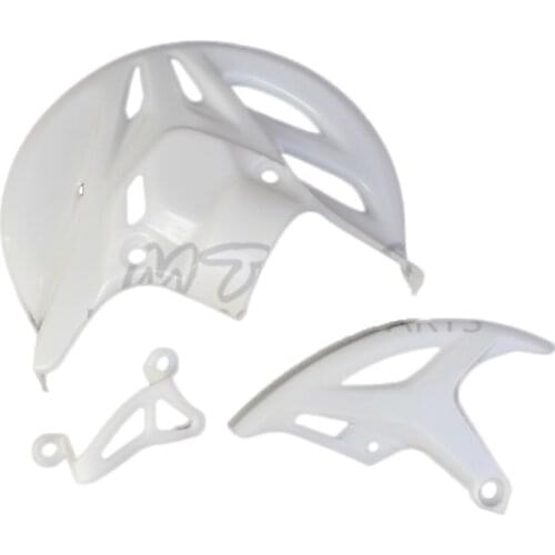White front and rear brake disc protective cover protection rear brake calipers cover For crf250 crf450 kayo xmotos Dirt bike