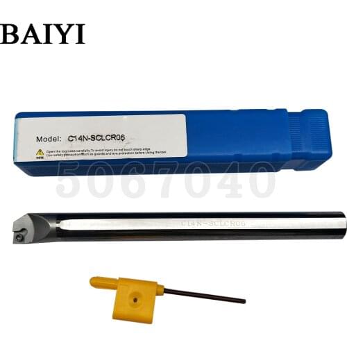 1PC C06K C07K C08K C10K C12M C16Q C14N SCLCR06 Internal Turning Tool Holder Screw Lathe Boring Bar Tool Holder for CCMT06 CCGT06