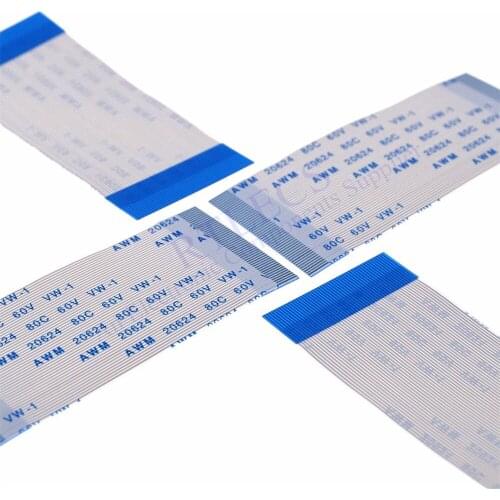 10pcs FPC Flexible Flat Cable FFC 50 Pin 0.5 mm Pitch Same Side Forward 60 80 100 150 200 300 mm Length 26.0 mm Width