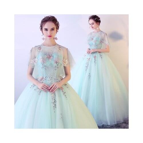 100%real cloak embroidery bead flower medieval dress Renaissance Gown queen Victorian cosplay ball gown Belle/stage performance