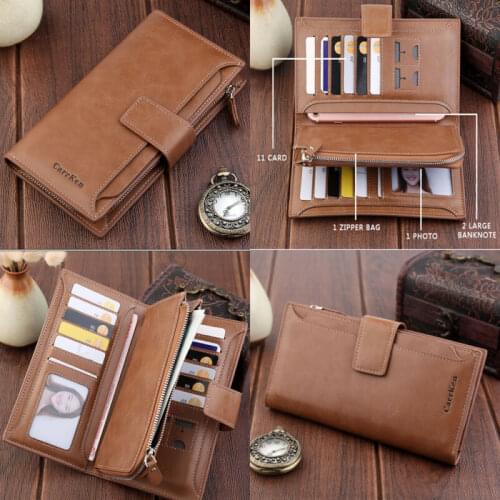 2020 Women Zipper Wallets Hasp Nubuck PU Leather Wallet Fashion Womens Long Design Purse Two Fold More Color Clutch 6 Color