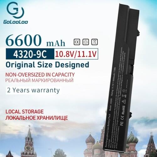 11.1V 6600MAh Battery For HP 420 425 4320t 620 625 ProBook 4320s 4326s 4321S 4325s 4520s 4525s for COMPAQ 320 321 325 326 420