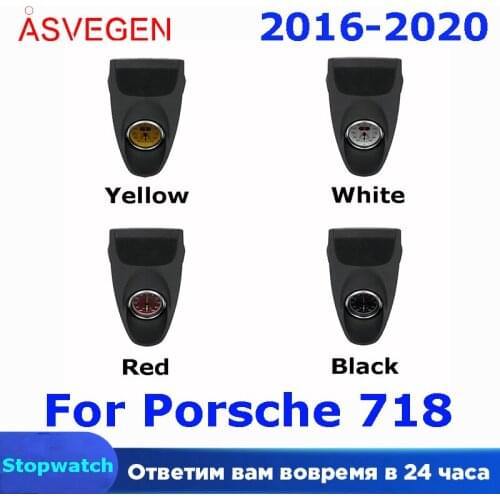Car Stopwatch For Porsche 718 2016-2020 Interior Dashboard Center Clock Compass Time Electronic Meter Clock Accessional