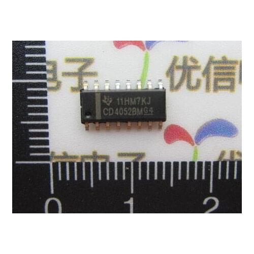 Free shipping CD4052/HCF4052 / CD4052BM SOP-16 / CMOS Analog Multiplexers / Demultiplexers with Logic Level Conversion