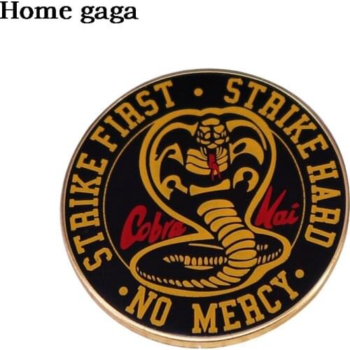 DB563 Homegaga Cartoon Snake Metal Brooch Button Pins Denim Jacket Pin Punk Jewelry Decoration Badge for Clothes Lapel Pins