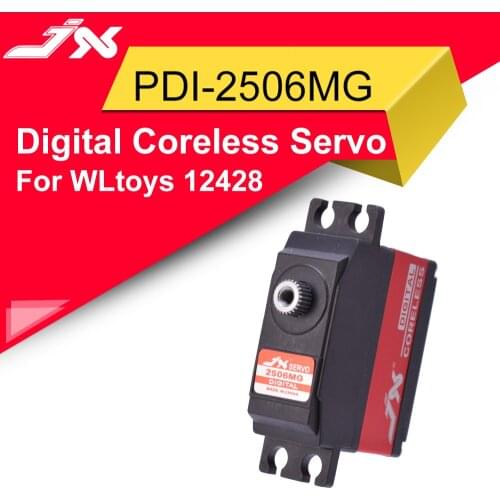 JX PDI-2506MG 6.6KG Metal Gear Digital Coreless Servo For WLtoys 12428 RC Car 450 500 Helicopter Fixed Wing Airplane