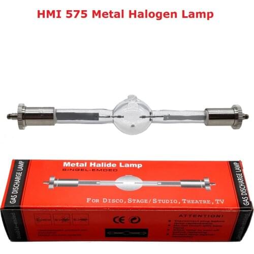 Free shipping HMI 575/2 Stage Scan Lamp Bulb 575W Moving Head Light Lamps HMI575W Professional Scanner Lights Metal Halogen Lamp