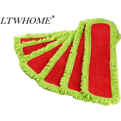 LTWHOME 24 Inch Microfiber Washable Flat Mop Pad Refills