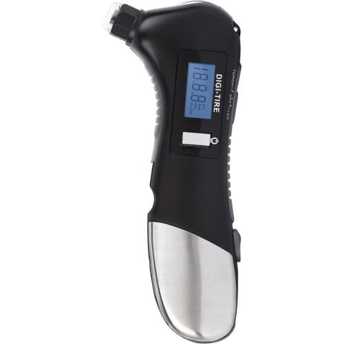 Multi Function Car Tool with Digital Tire Pressure Gauge Safety Hammer Flashlight Torch Outdoor Safety