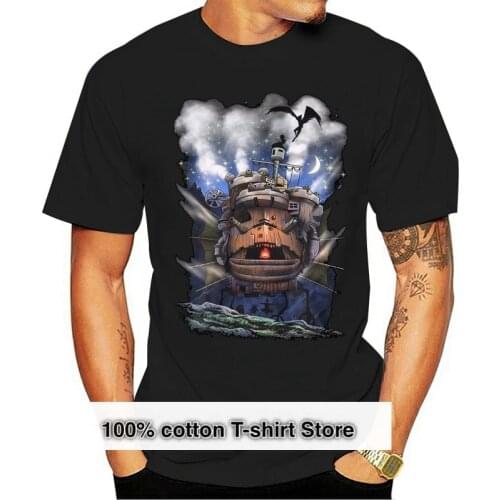 Fashion Men T Shirt Story In The Moving Castle Unisex T Shirt | Howl Miyazaki Studio Ghibli Anime 033095