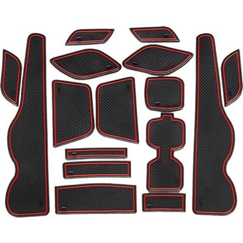 For Honda CR-V 2012 2013 2014 Non-Slip Car Interior Door Gate Pad Panel Cup Mat 16Pcs
