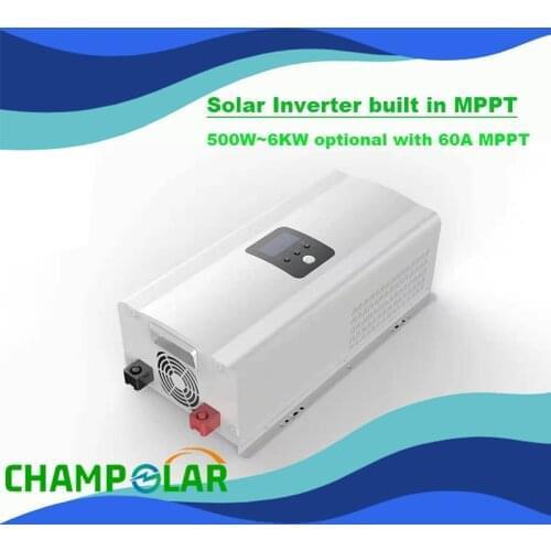 Low Frequency Home Use 12V 220V Solar Inverter Built in MPPT Pure Sine Wave Output 1500W