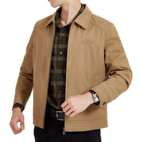 Autumn Jacket Men Military Jackets And Coats Male Outwear Pure Cotton Men Windbreaker Multi-Pockets Chaqueta Hombre M-4XL