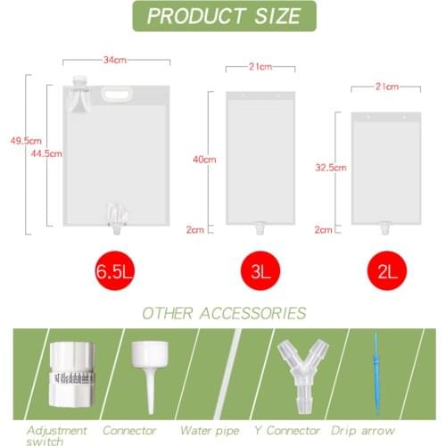 Plastic Drip Irrigation Bag Flower Waterers Diliu Household Potted Plants White Gardening Supplies Automatic Watering Device