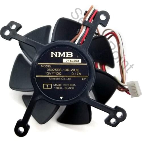 Genuine New For NMB 06025SS-13R-WUE DC13V 0.17A for CB-S04/W04/S04E/U04/X04/X31/X31E/S32/W32/X36 Projector cooling fan