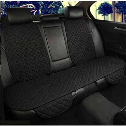 Car back seat cushion Flax Car backseat Seat Cushions Interior Auto Chair Pad Seat Carpet Mat with Backrest