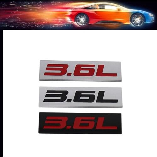 Premium 3.6L 3.6 L car Engine Hood Fender trunk Tail Rear Bonnet Nameplate Decal Emblem Badge Sticker for Universal