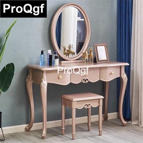 QGF 1Pcs A Set Prodgf ins Minshuku Castle Yours Make Up Table with Stool