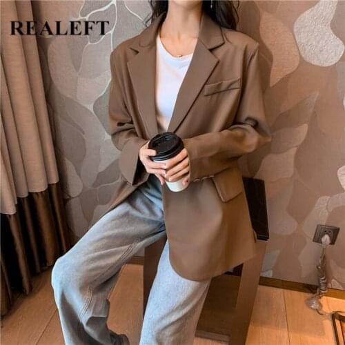 Женские двубортные пиджаки REALEFT China At AliExpress