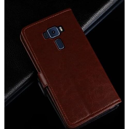 Luxury Leather Wallet Case For Asus Zenfone 3 ZE520KL ZE552KL Holder Card Slots Flip Cover Stand Bag