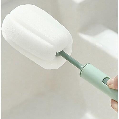 Hand Drink Cup Brush Sponge Detachable Deep Cleaning Ability Plastic Kitchen Washing Brush Tools for Home Cleaner