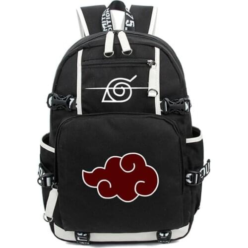 Anime Cosplay Backpack Akatsuki Sharingan Student School Shoulder Bag Teentage Laptop Travel Rucksack Gift
