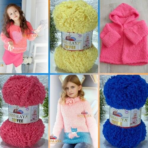 Polyester Knitted Yarn - 20 Color Options - 85 Meters (100gr) - Himalaya Toffe - Accessory Materials - Shawls - Scarves - Cardigan - Sweater - Home Textile - Beret - Hat - Amigurumi - DIY