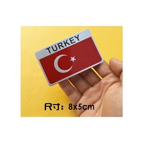 Turkey Flag Auto Trunk Side Tailgate Motorcycle Emblems Badges Decal Sticker Car Accessories