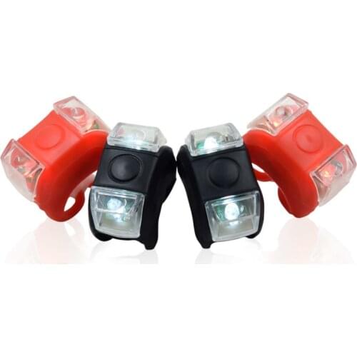 Outdoor Dynamic LED Light Bicycle Lamp Silicone Waterproof Safety Lighting Flashlight Bike Low Power Consumption Energy Saving
