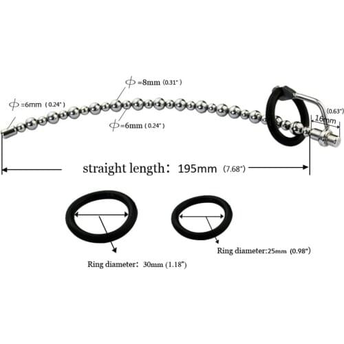 Stainless Steel Urethral Dilators Beads Sounding Rod Penis Plug Sex Toys For Men Cock Rings Penis Insertion Urethal Sound