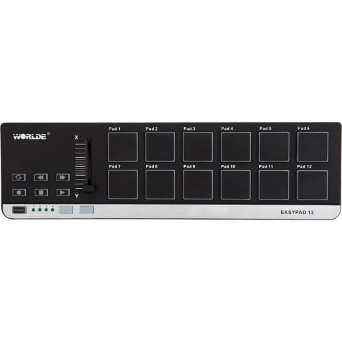 Worlde EasyPad.12 Portable Mini USB 12 Drum Pad MIDI Controller