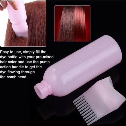 120ml Hair Dye Bottle Applicator Brush Dispensing Kit Hair Coloring Tool Salon Hair Dyeing Accessories