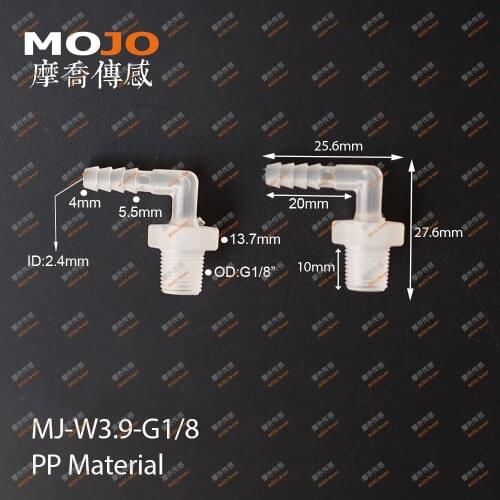 2020 Free shipping!! MJ-W3.9-G1/8 Elbow male thread to nipple water connector fitting (100pcs/lots)