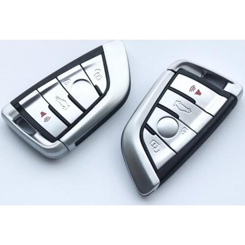Brand New ! 4 Buttons Replacement Smart Remote Key Shell Case For 2014 BMW 3 5 7 Series X5 X6 Keyless Entry Fob Key Cover