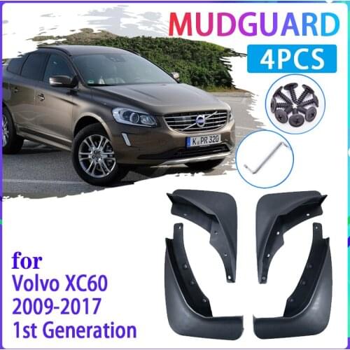 4 PCS Car Mud Flaps for Volvo XC60 2009~2017 2010 2011 2012 2013 2014 Mudguard Splash Guards Fender Mudflaps Auto Accessories