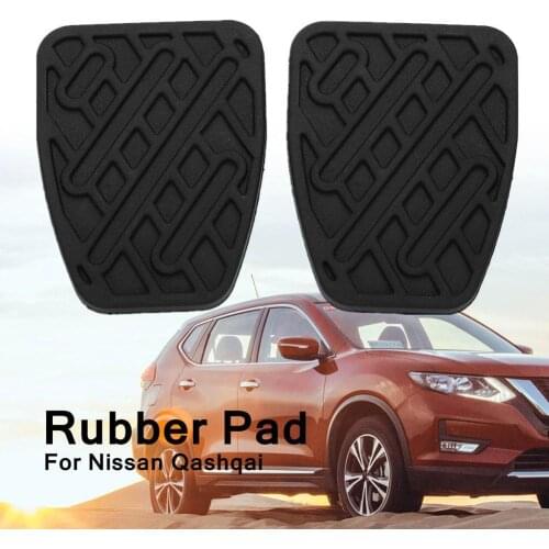 50% HOT SALES!!! 2Pcs Rubber Brake Pedal Clutch Pads Cover Replacement Parts for Nissan Qashqai