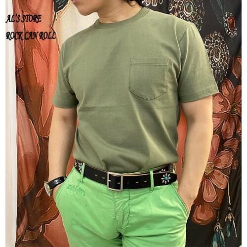 AL6105 Buy 1 & Get 2 RockCanRoll Asia Size Super Quality 265GSM 9.5oz Heavy Casual Tee Soft Thick Cotton Seamless Pocket T Shirt