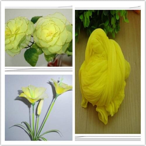 Free shipping 47 colors mix shipping or only one color ship mesh flowers,nylon stocking material/ronde flower for DIY flower