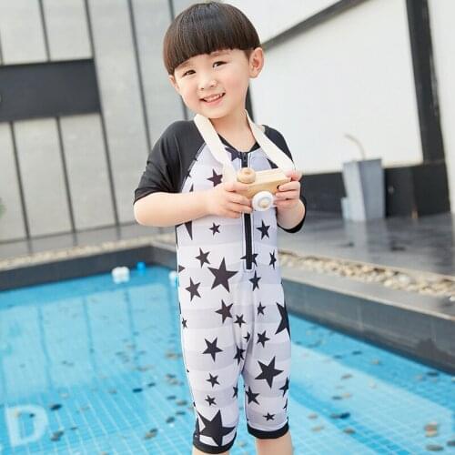 Boy Kids Bathwear Summer Swimming Bathing Kids Swimwear For Boy Kids Swimwear For Boy Cartoon Romper Children Swimable Swimwear