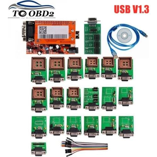 OBD2 Diagnostic UPA-USB V1.3 Main Unit ECU Chip Tunning UPA USB with V1.3 1.3 eeprom adapter ECU programmer free shipping