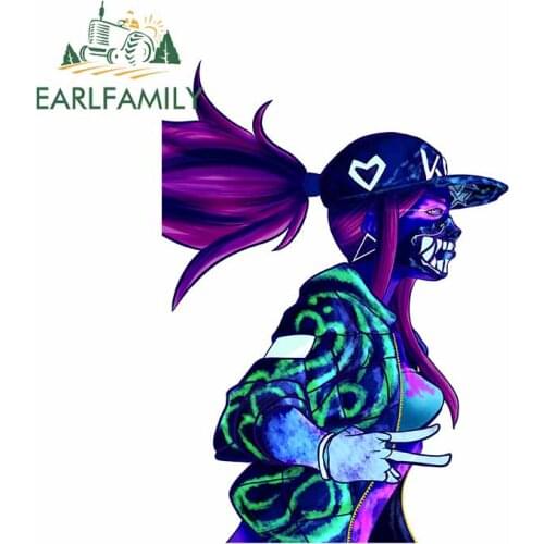 EARLFAMILY 13cm x 9.4cm for Kda Akali League of Legends Personality Decal Creative VAN Car Stickers Waterproof Fashion for VAN
