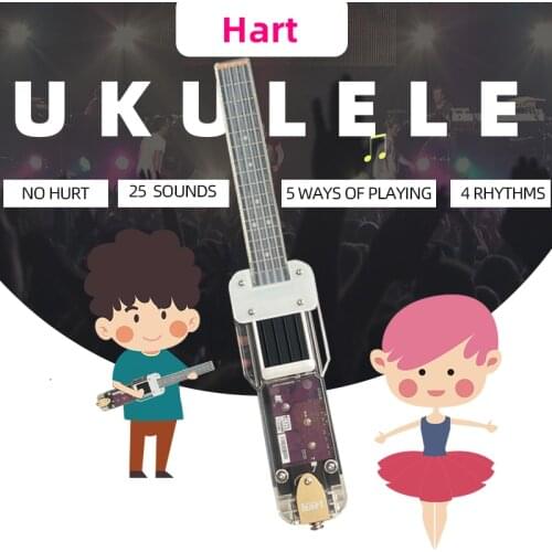 Maker Hart Electronic Ukulele Musical Instrument Collapsible Multi-functional Novice Practicing Instrument