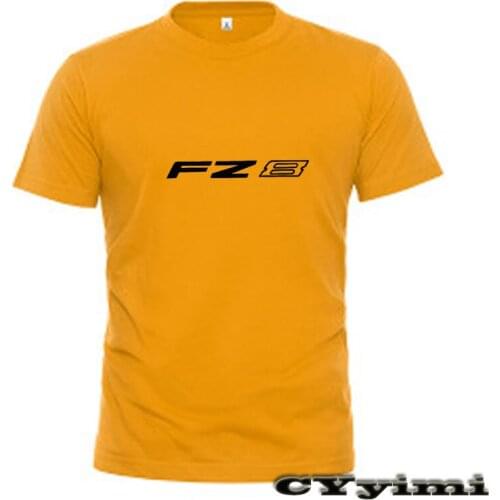 For Yamaha FZ8 Fazer T Shirt Men New LOGO T-shirt 100% Cotton Summer Short Sleeve Round Neck Tees Male