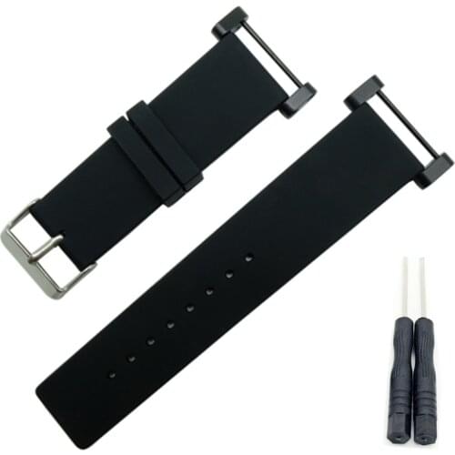 HQ Smooth For Suunto Core Watch Band Rubber Silicone Gel Waterproof Strap+Adapters+Tools Watchband